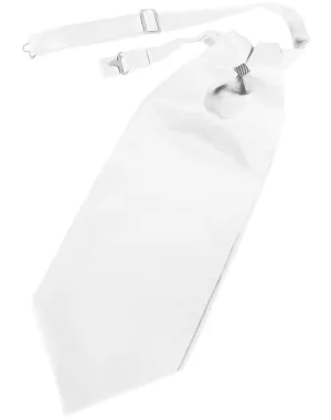White Luxury Satin Cravat