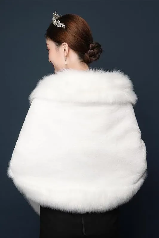 Winter Wedding Coat Bridal Shrug Fur Jacket Wrap