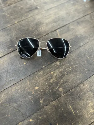 WMP Gold Frame Aviator Sunglasses