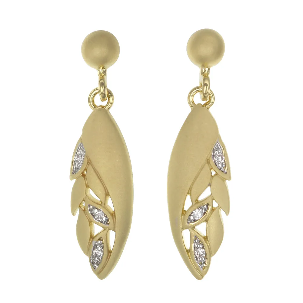 Yellow Gold Plated Fashion Earrings