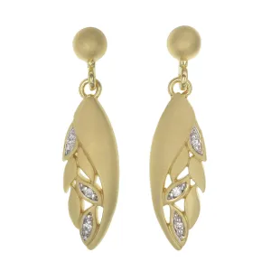 Yellow Gold Plated Fashion Earrings