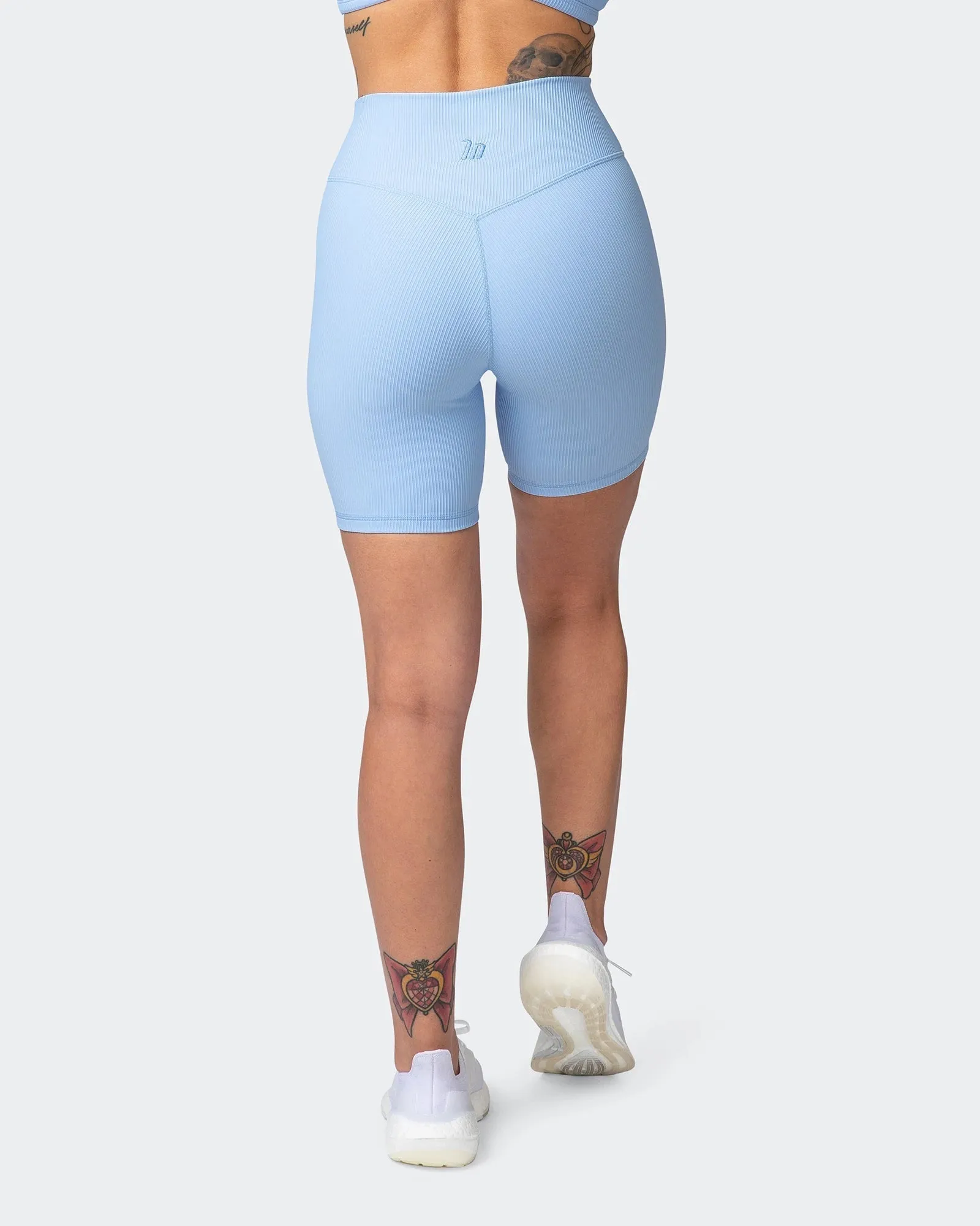 ZERO RISE RIB BIKE SHORTS Periwinkle